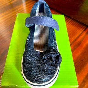 Brand new in box!!!Navy sparkle Velcro strap Mary Jane sneaker